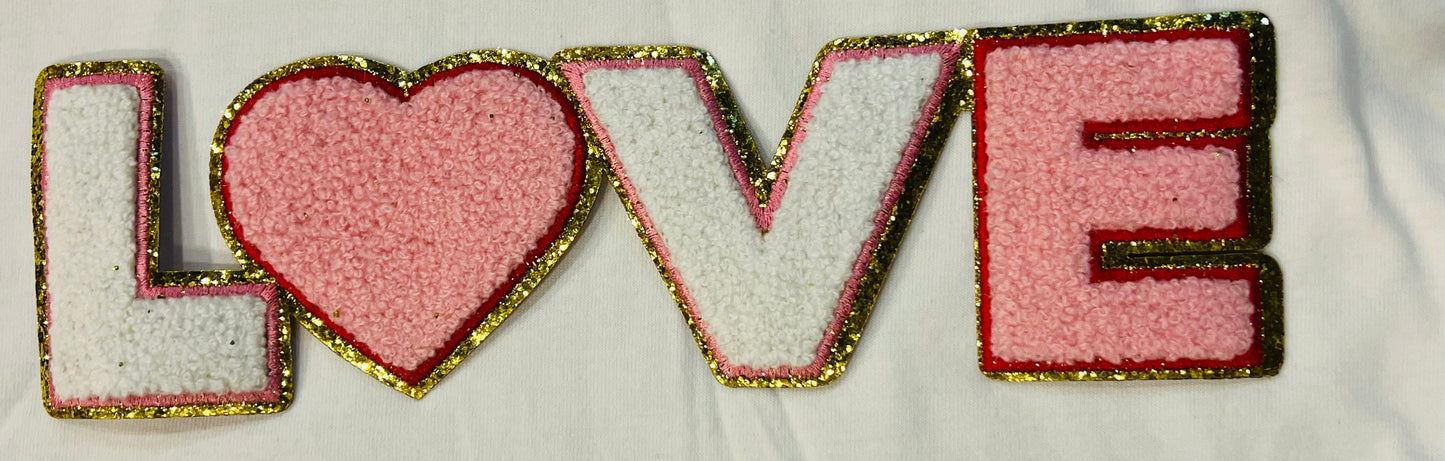Love Chenille Patch Sweatshirt