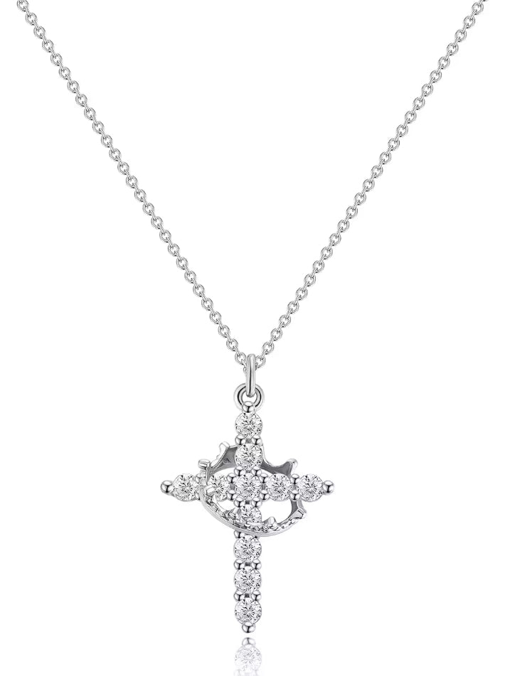 Cross & Crown Necklace