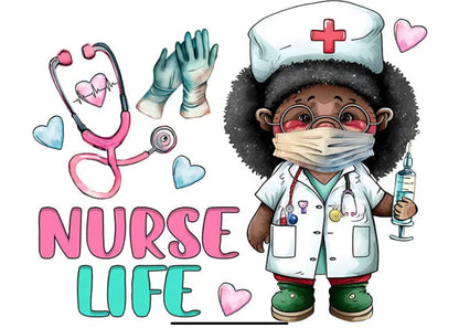 Nurse Life themed short Sleeved t-shirt