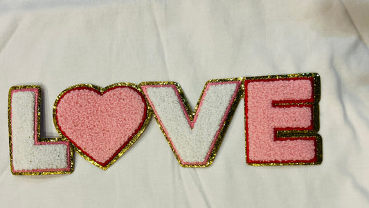 Love Chenille Patch Sweatshirt