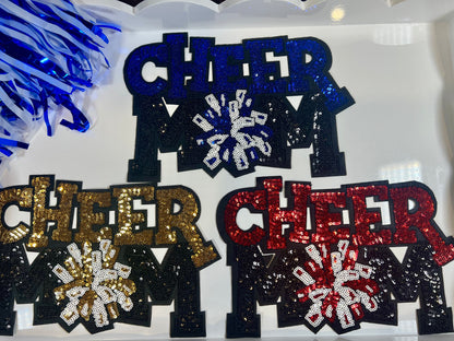 Cheer Mom sequins patch shirt $30 or sweatshirt $40