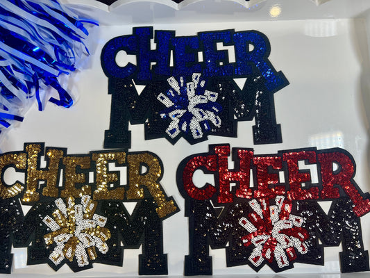 Cheer Mom sequins patch shirt $30 or sweatshirt $40