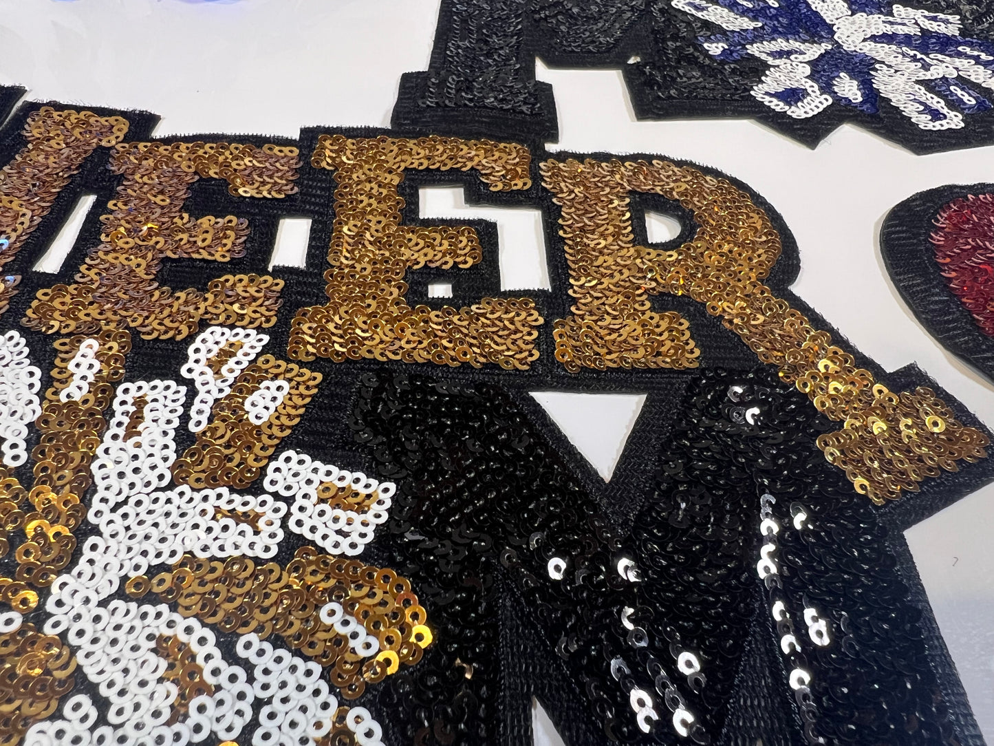 Cheer Mom sequins patch shirt $30 or sweatshirt $40