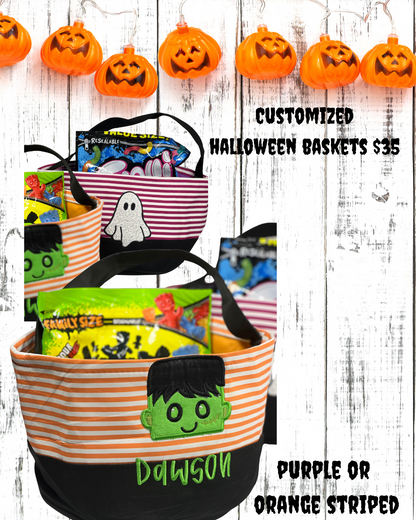 Halloween Baskets-Customized embroidery